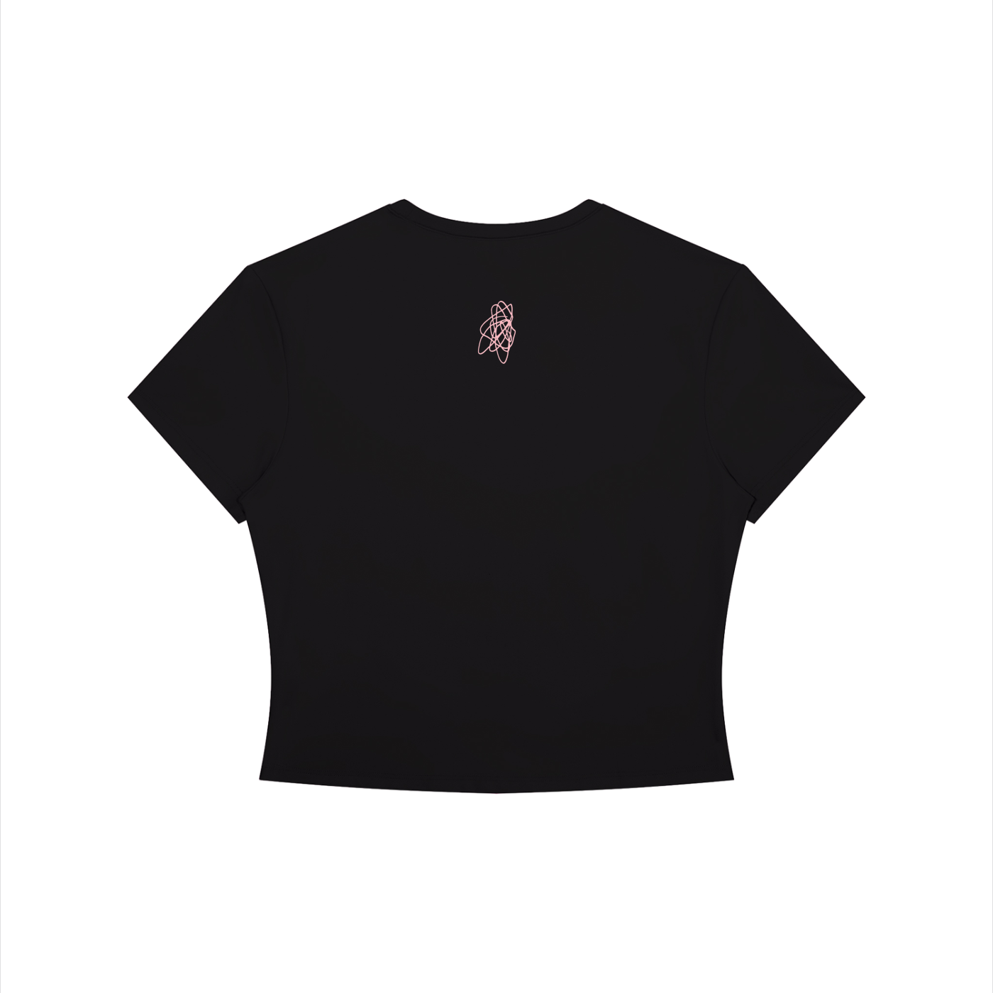 Garabata Crewneck Crop Tee (Pink Logo)