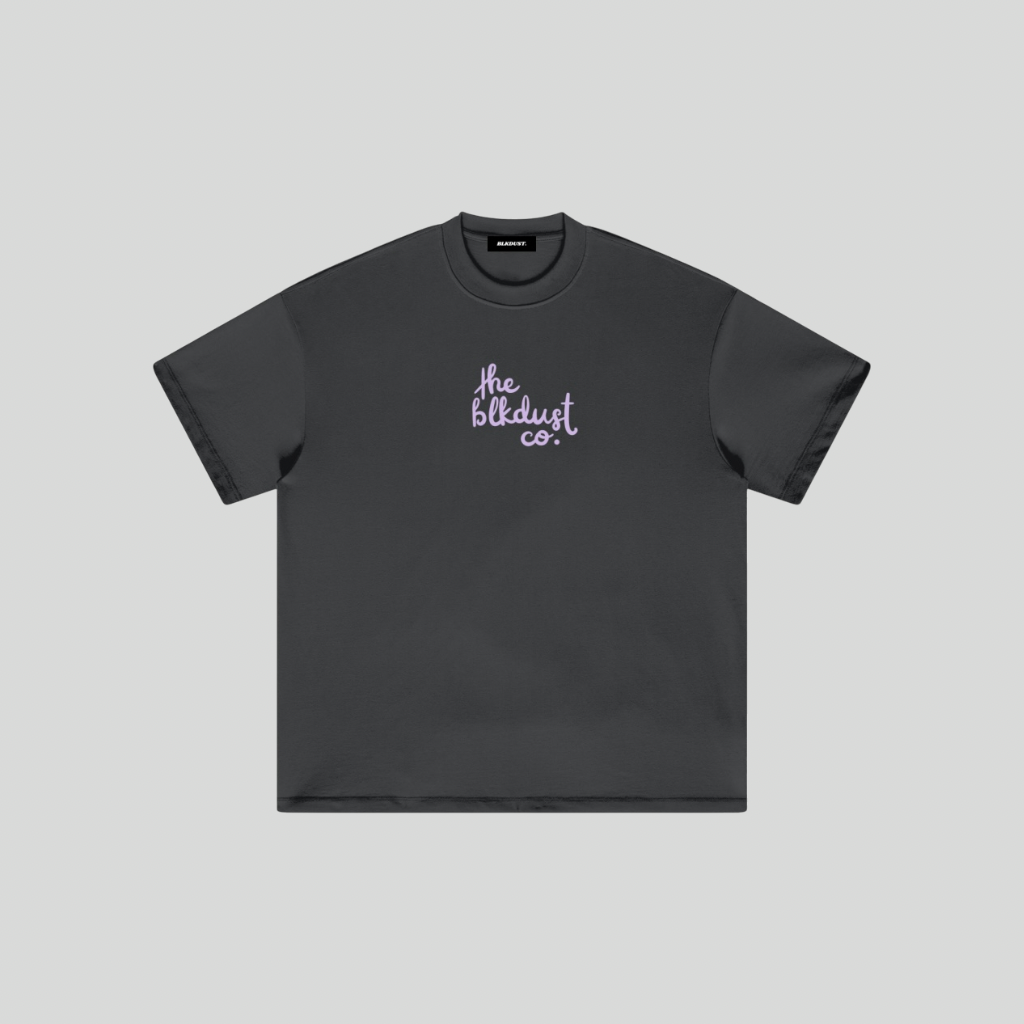 The Blkdust Co. Tee (Light Purple Letter)