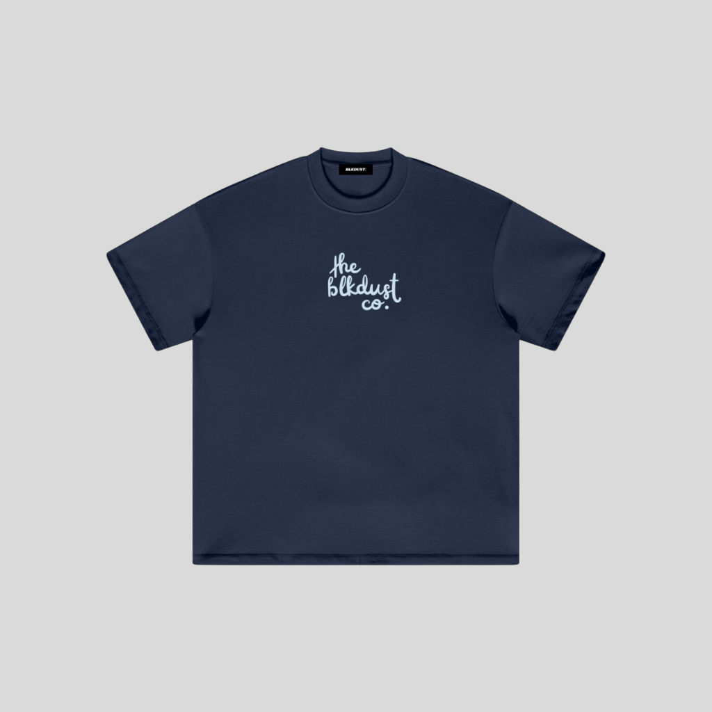 The Blkdust Co. Tee (Light Blue Letter)